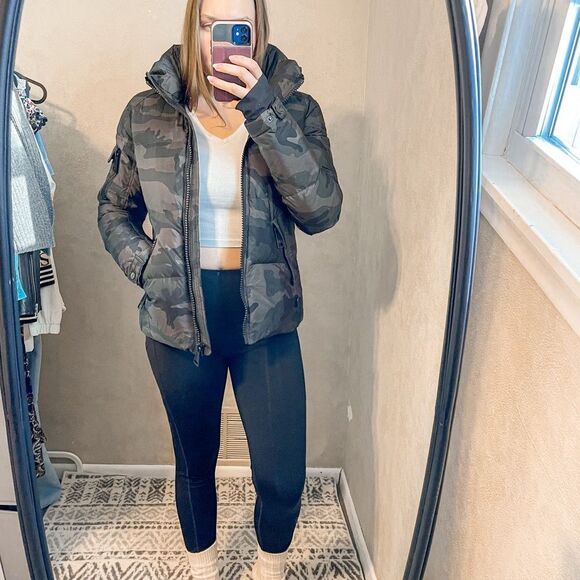 SAM Camo Freestyle Down Puffer Jacket M - Picture 3 of 12